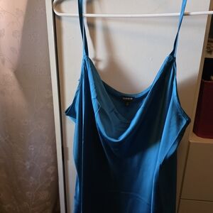Torrid Vibrant Blue Cowl Neck Camisole
